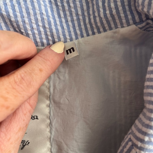 Denimist Deconstructed Seersucker Blazer - Picture 7 of 9